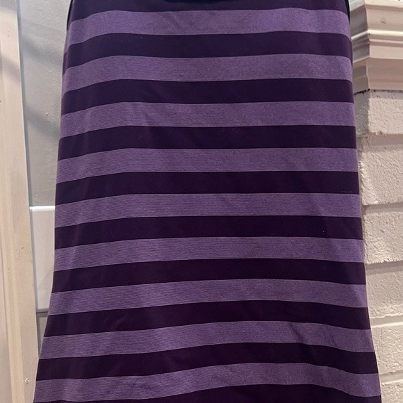 LULULEMON Tank Power Y Racerback tank PURPLE STRIPED ATHLETIC Yoga size 6 - Picture 6 of 6